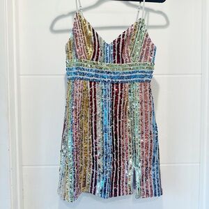 Saylor Tracy sequin mini dress